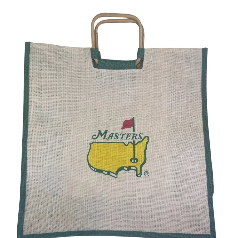 Masters Tote Bag with Green Trim